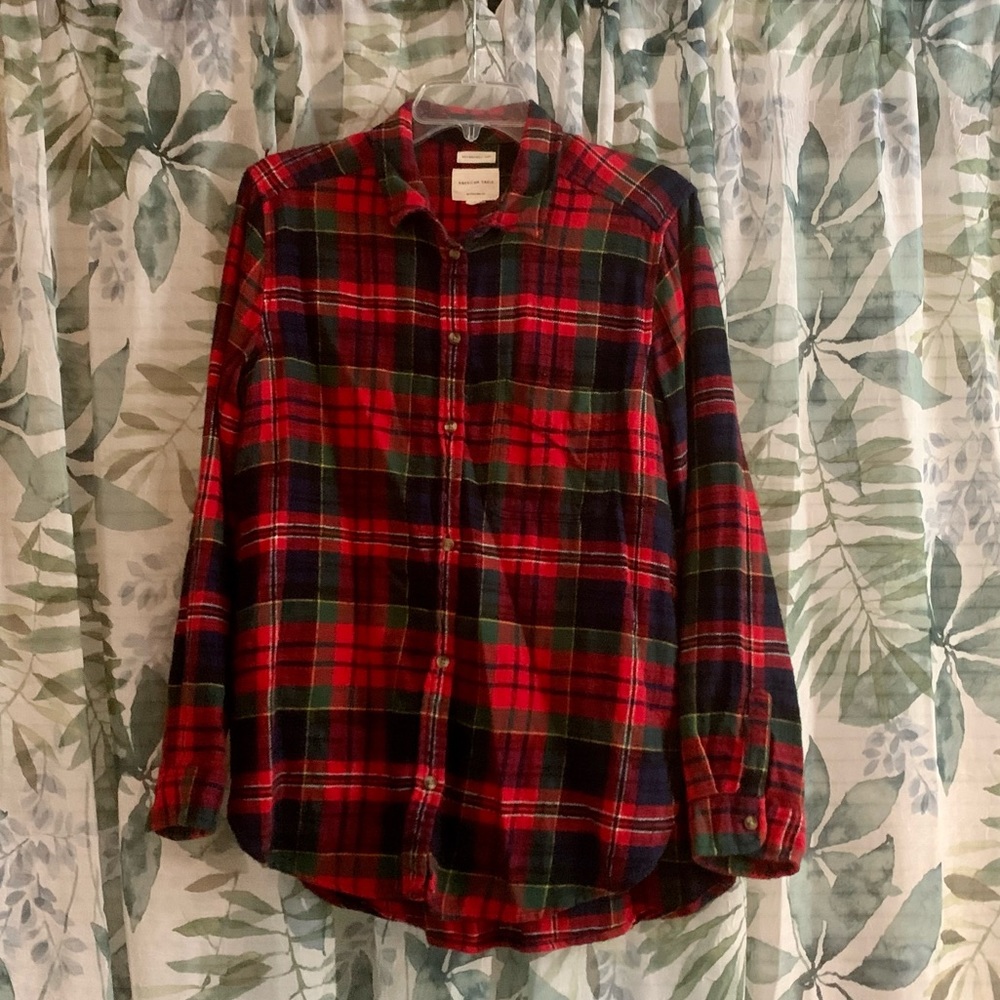 American Eagle, Boyfriend Fit, Women’s Flannel, Large